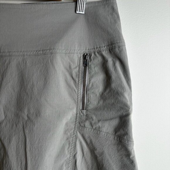 Royal Robbins Skirt Womens Sz 14 Gray Discovery Strider Flare Nylon Stretch - Picture 3 of 9